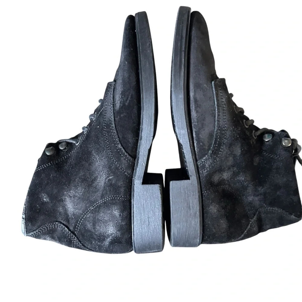 J. Crew Kenton Pacer Boots Men's 40 Suede Leather‎ Lace-Up Winter Black